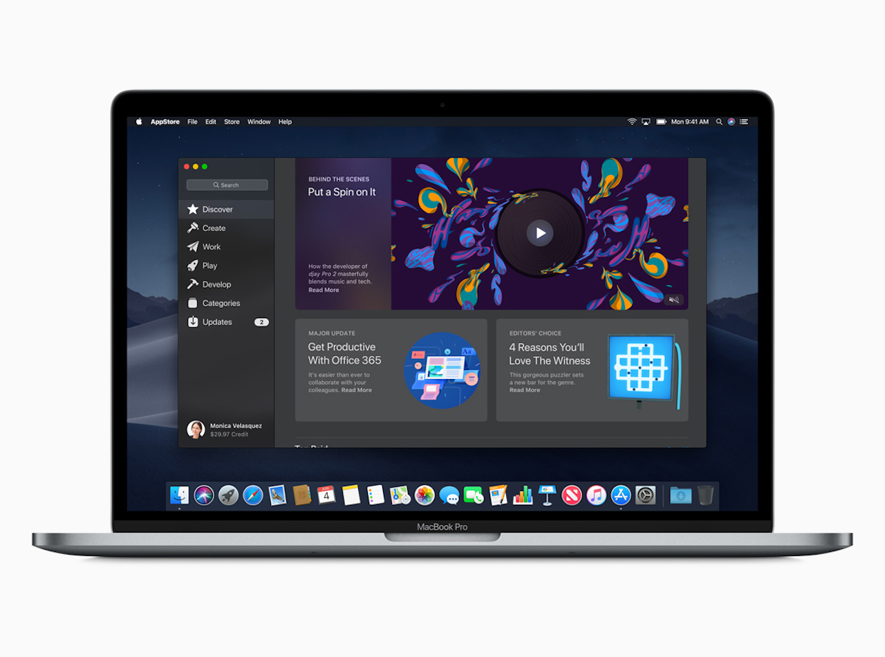 macOS preview Mac App Store Discover screen 06042018