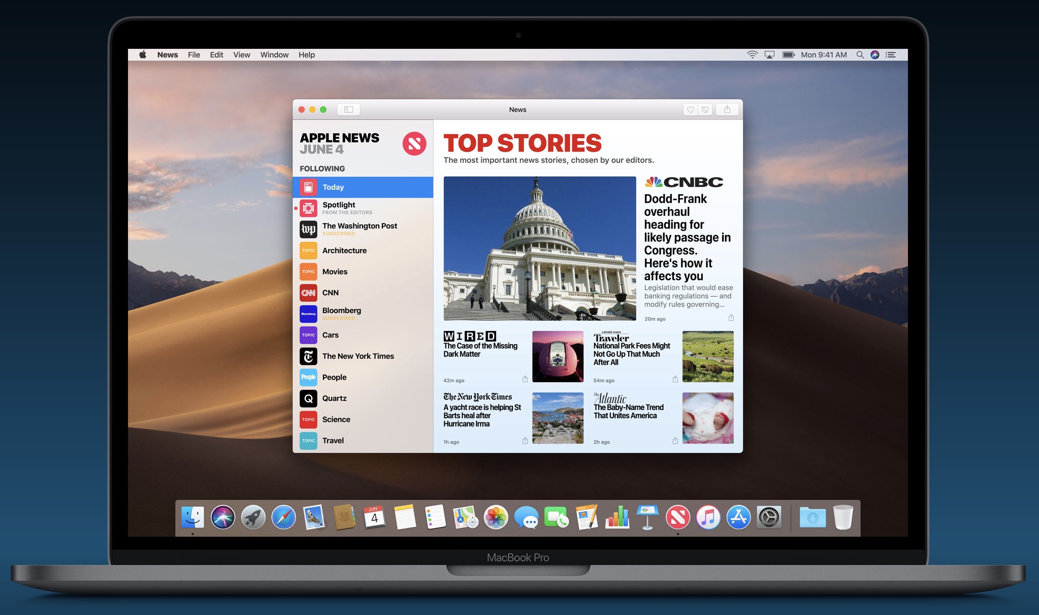 macos 10 14 mojave desktop apple news