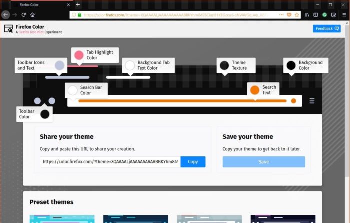 Mozilla publie des extensions expérimentales Firefox Color et Side View