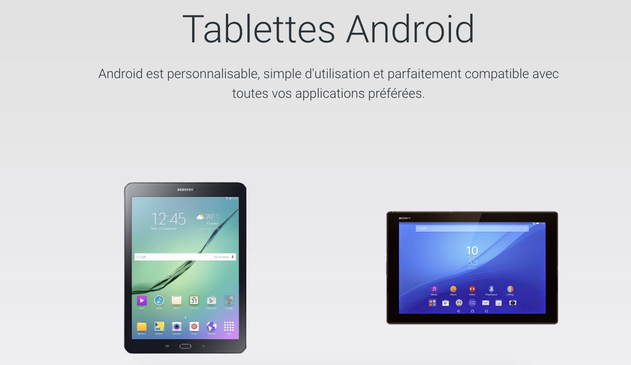 site android google ne mentionne plus tablettes 1