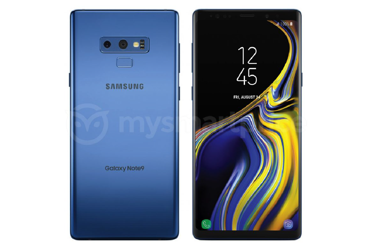 New press render reveals the Samsung Galaxy Note 9 in Deep Sea Blue 1