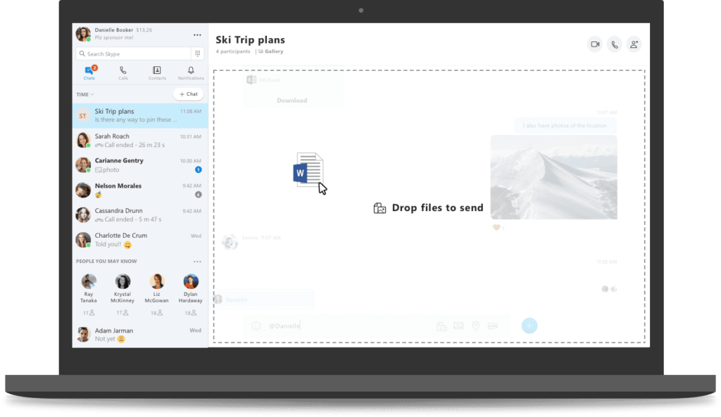 Skype 8.0 va officiellement remplacer la version « Classic » le 1er septembre 55 fileshare with laptop