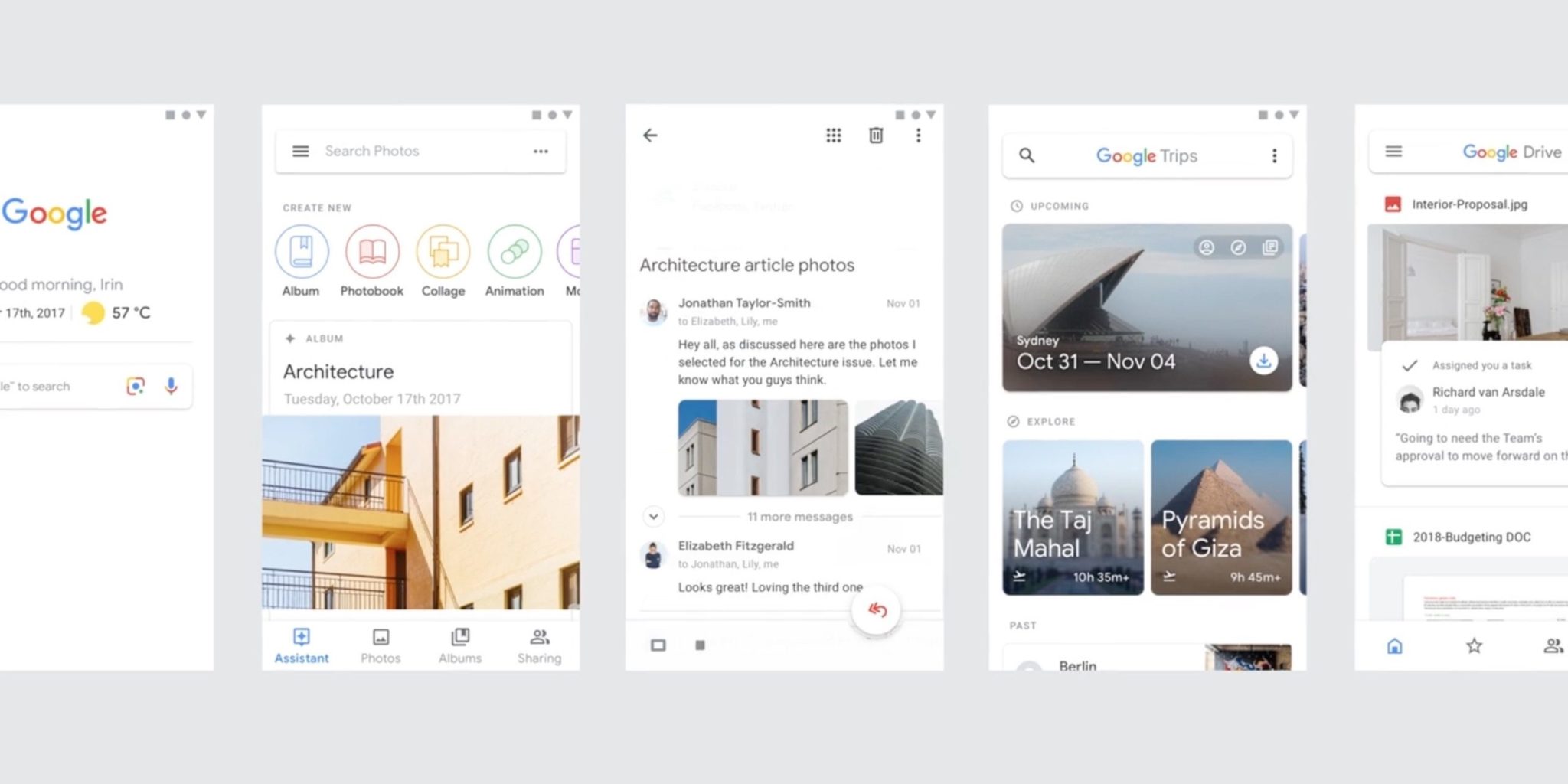 Voici la nouvelle conception des applications Android phares de Google