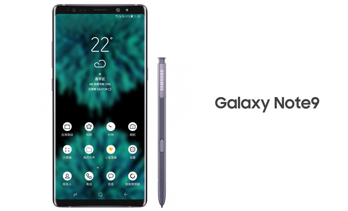 samsung galaxy note 9 render