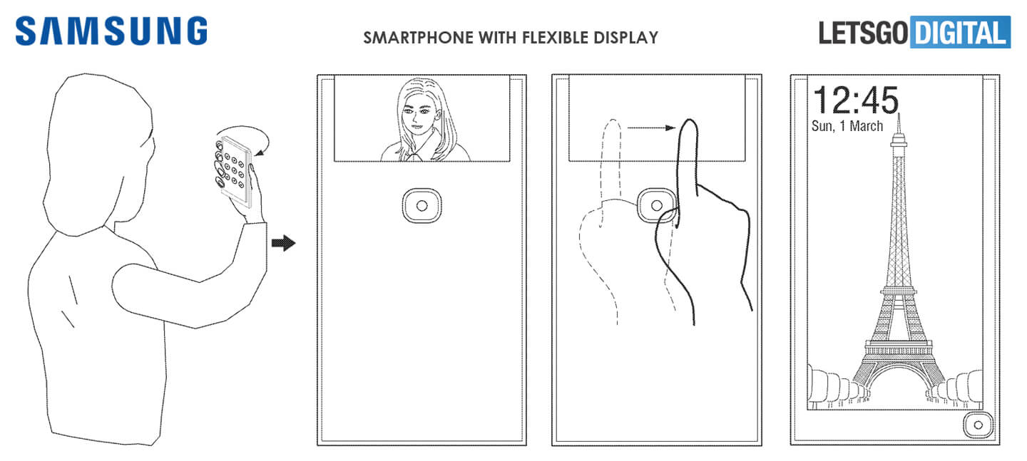 smartphone met flexibel display