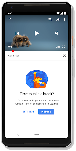 YouTube ajoute des statistiques sur le temps passé sur la plateforme 40 02 break reminder device frame