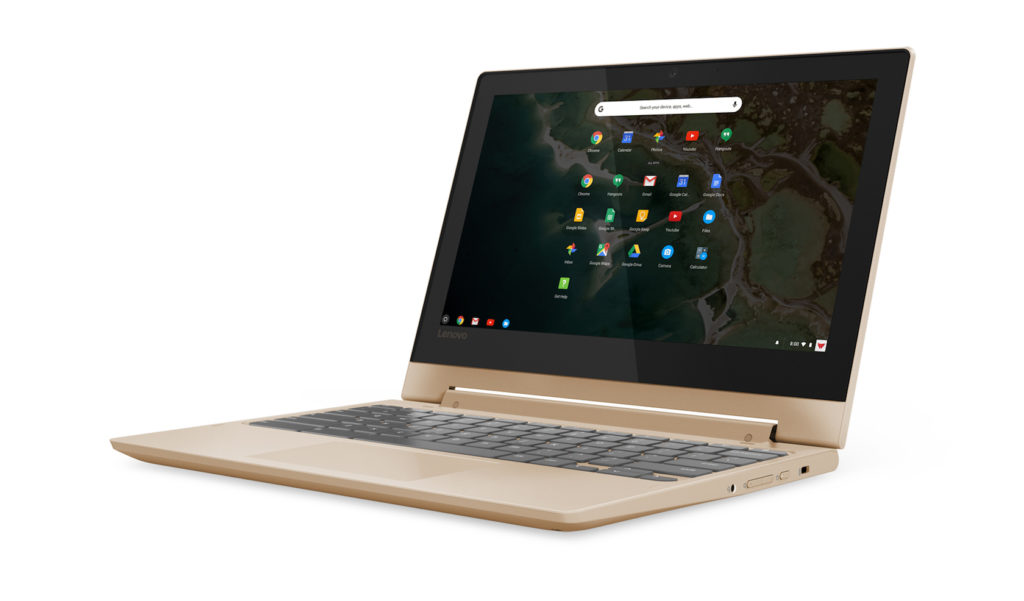 IFA 2018 : Lenovo Chromebook S330 et C330 sont flexibles et abordables 63 04 Chromebook C330 Hero Front Facing Left Champagne