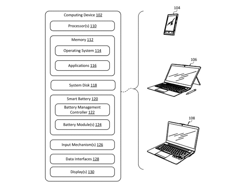 Microsoft smart battery patent