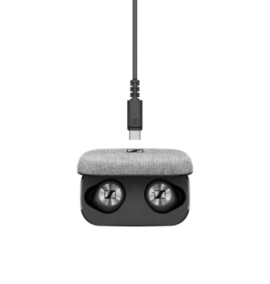 Momentum True Wireless Case open Topview 01 RGB red