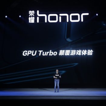 Mr. George Zhao President of Honor delivering a speech at the GPU Turbo Launch event in Beijing