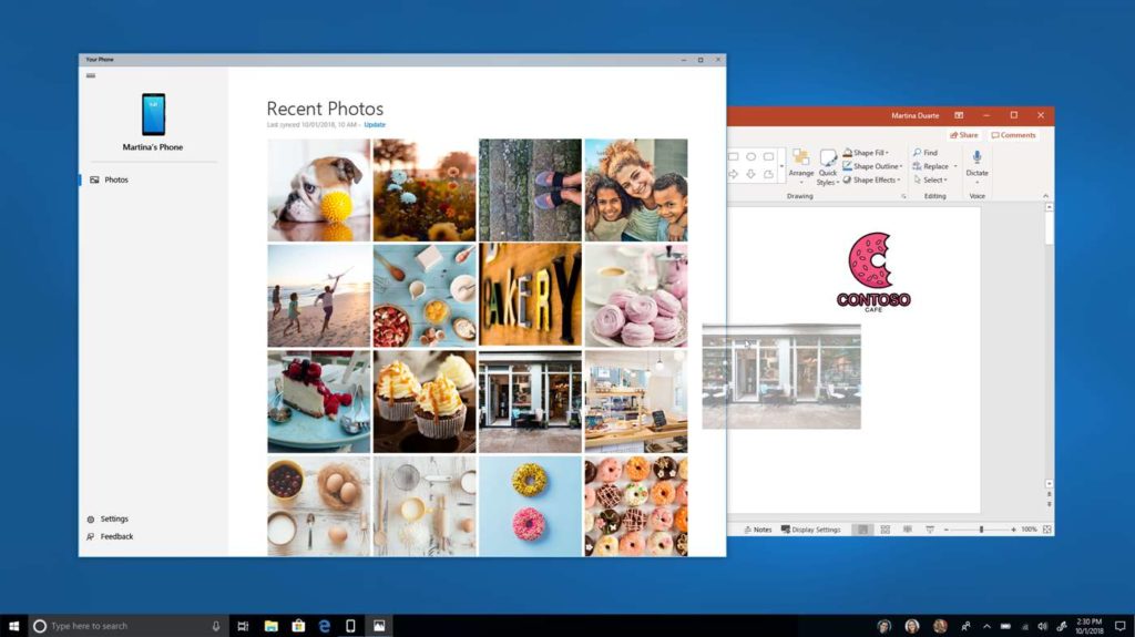 Microsoft Your Phone est disponible avec la version 1803 de Windows 10 52 apps.61843.13753891519397067.7cf1775b 0b0d 4247 92b5 e497904537ca