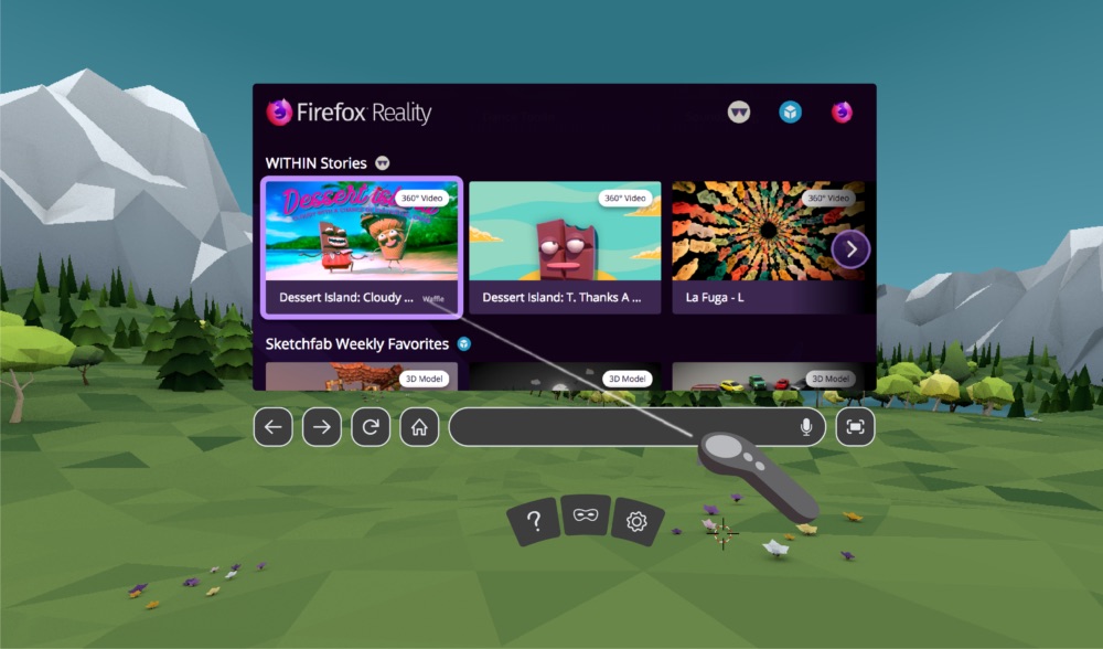 Firefox Reality : voici le navigateur Web dédié aux casques VR 43 003 fxr home 1
