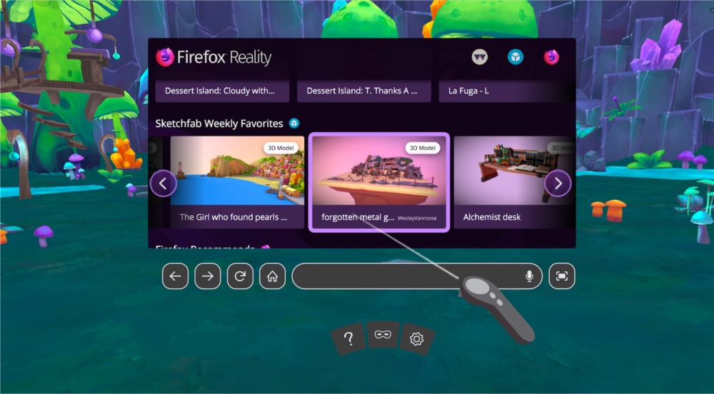 Firefox Reality : voici le navigateur Web dédié aux casques VR 44 004 fxr home 2