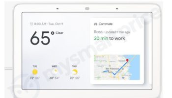 Google Home Hub Leak Front