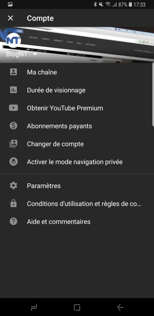 YouTube a enfin un mode sombre sur son application Android 51 Screenshot 20180909 173311 YouTube