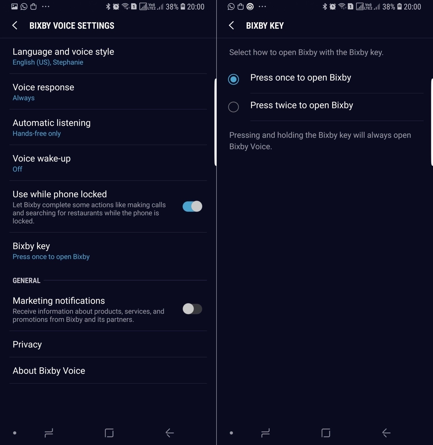 galaxy note 9 bixby disable option