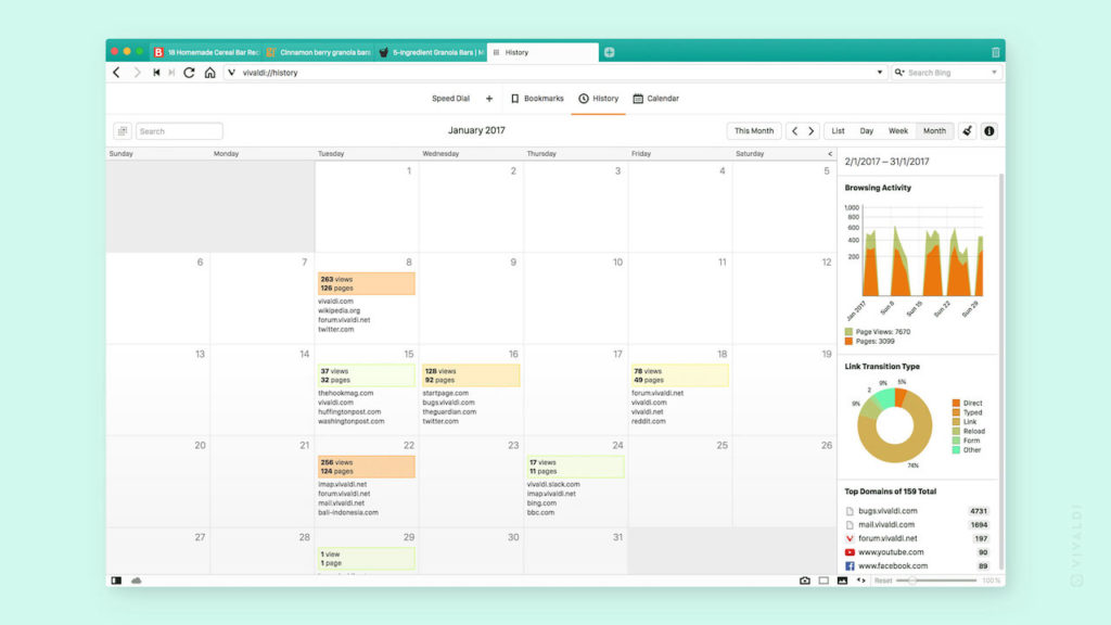 Vivaldi 2.0 améliore son interface utilisateur et offre davantage de personnalisation 40 history 1