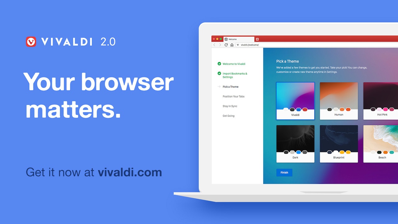 Vivaldi 2.0 améliore son interface utilisateur et offre davantage de personnalisation