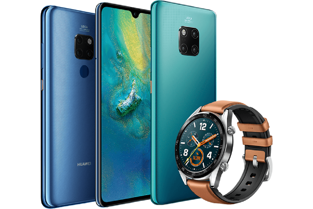 Huawei Mate 20 Pro in turquoise shows up alongside Mate 20 and Huawei Watch GT