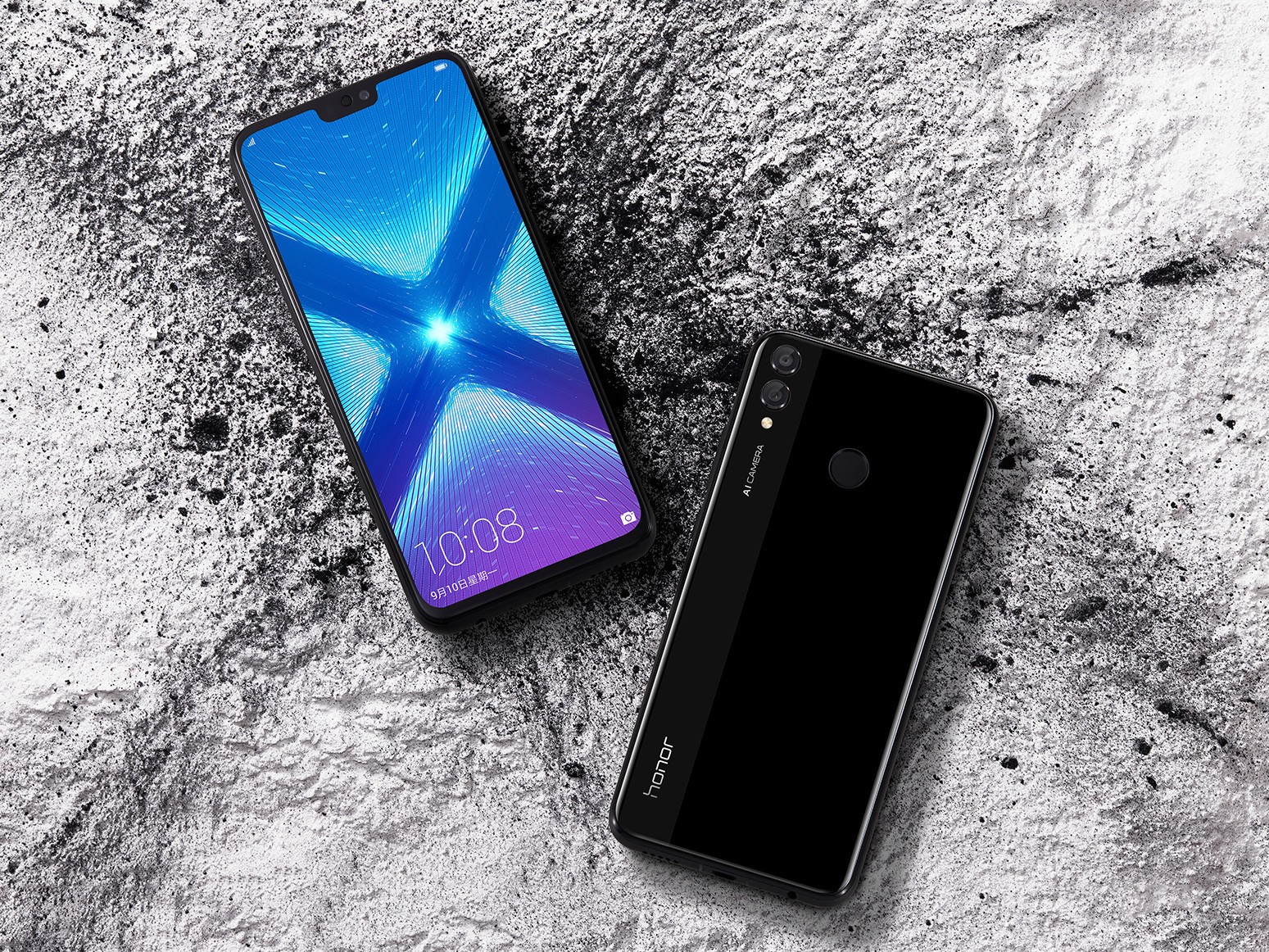 honor 8x front back black cropped