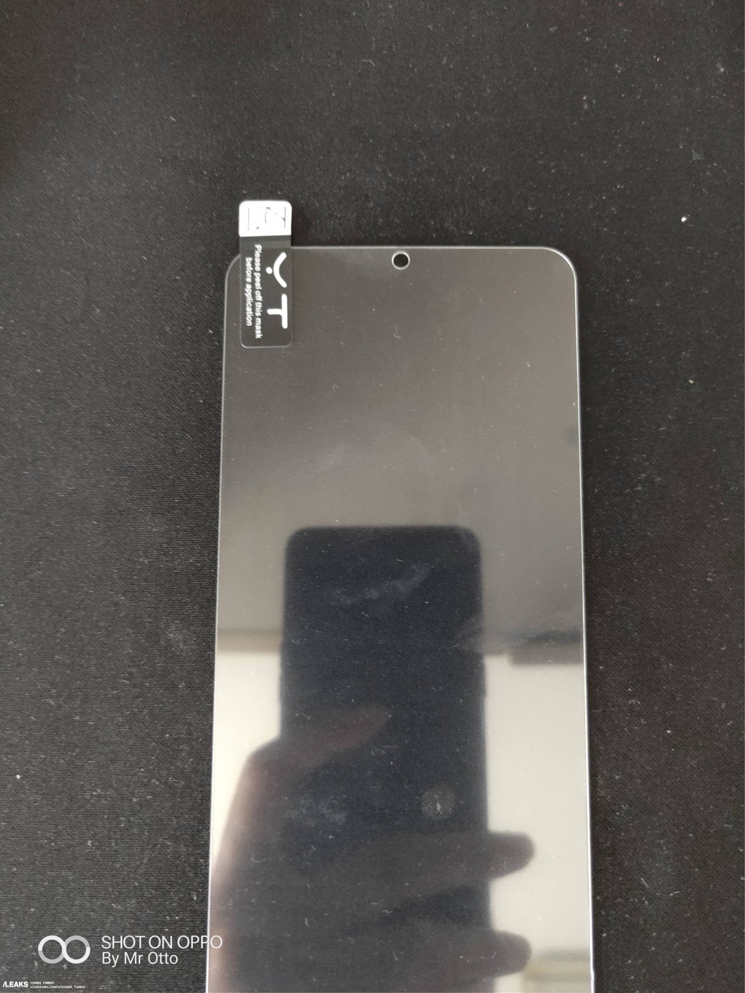samsung galaxy a8s screen protector leaked