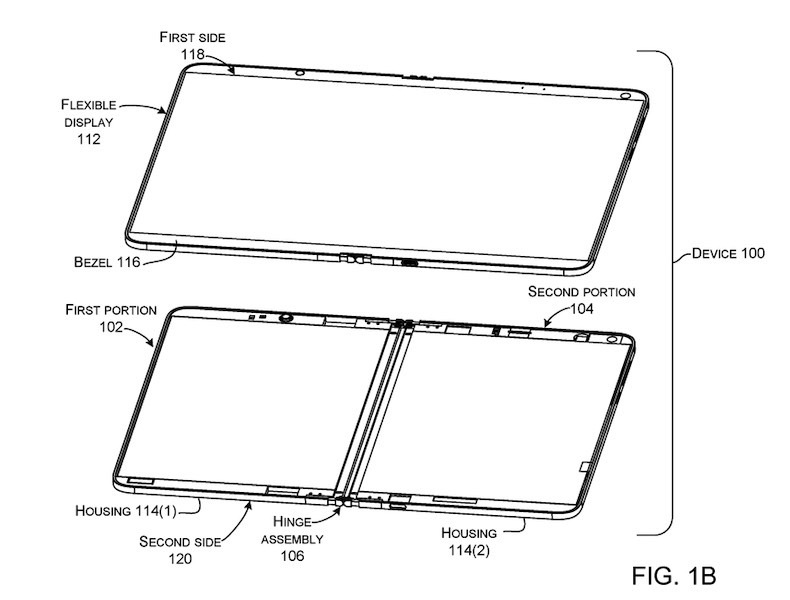 surface phone foldable microsoft patent 1