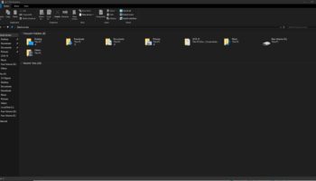 File Explorer with dark theme