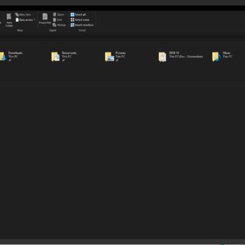 File Explorer with dark theme