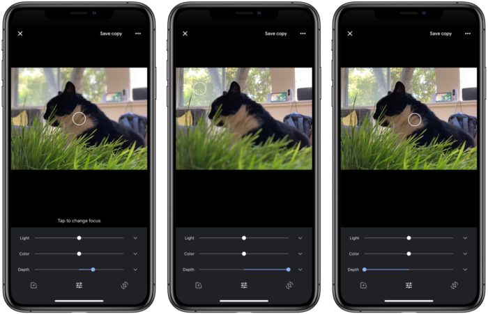 Google Photos pour iOS permet d’éditer la profondeur des photos