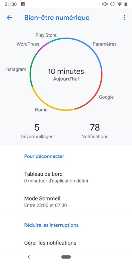 Les fonctionnalités de Bien-être numérique de Google disponibles pour tous les smartphones Pixel 51 Screenshot 20181120 213043