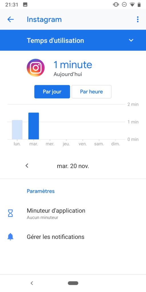 Les fonctionnalités de Bien-être numérique de Google disponibles pour tous les smartphones Pixel 53 Screenshot 20181120 213112