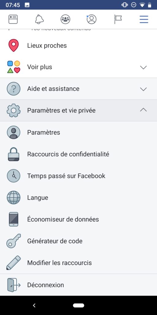 Facebook lance son tableau de bord pour suivre le temps passé dans l'application 46 Screenshot 20181121 074518