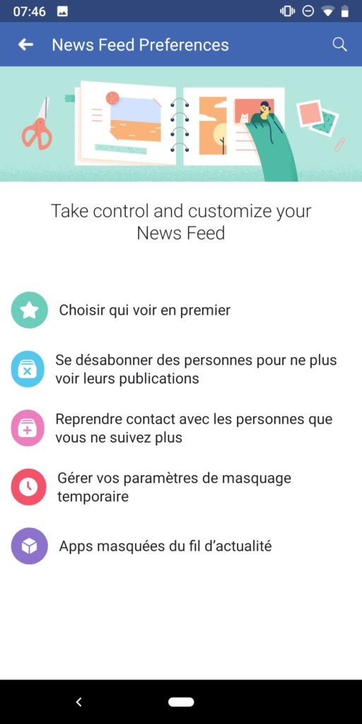 Facebook lance son tableau de bord pour suivre le temps passé dans l'application 49 Screenshot 20181121 074635
