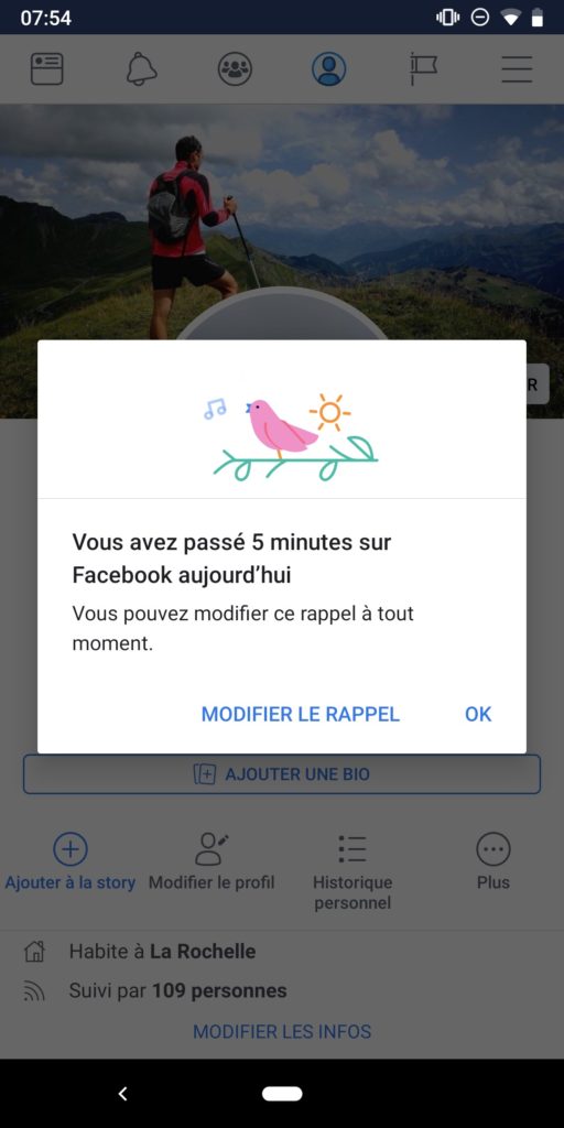 Comment vérifier combien de temps vous passez sur Facebook et Instagram 48 Screenshot 20181121 075447