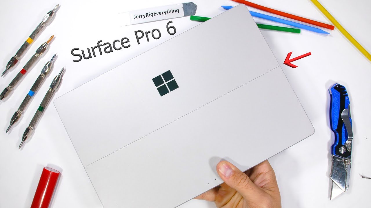 Surface Pro 6 JerryRigEverything