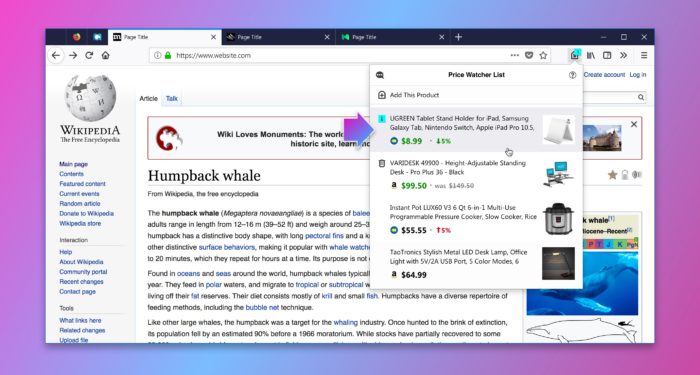 Cette extension de suivi des prix de Mozilla facilite les achats avec Firefox