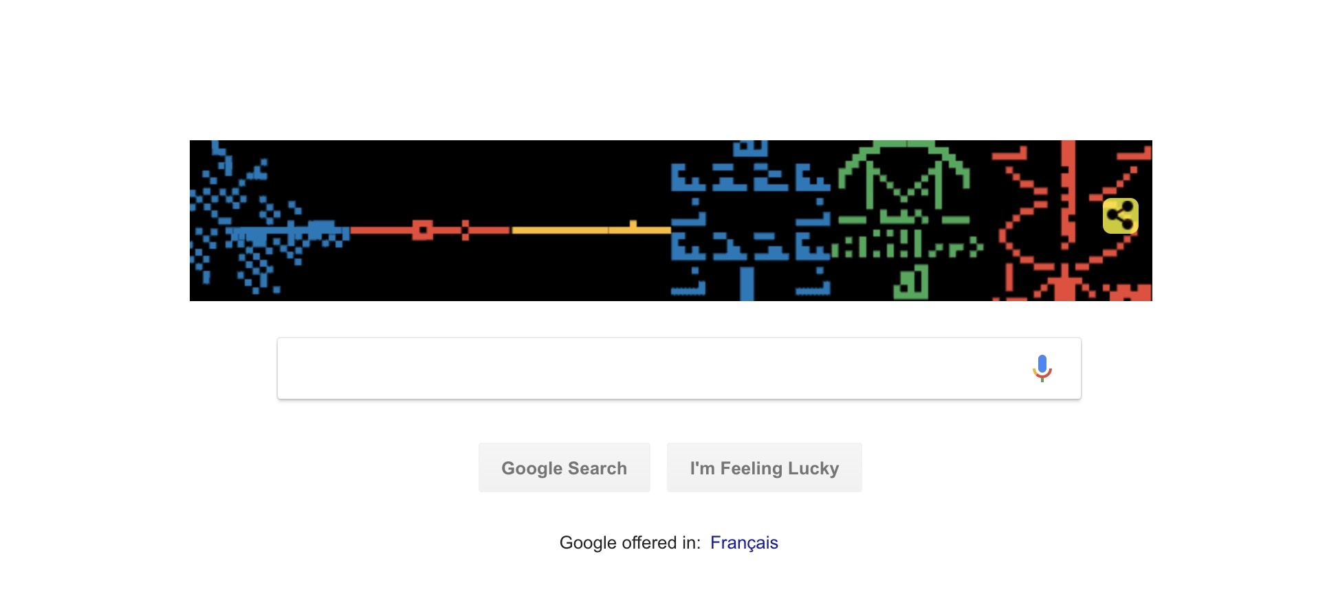 google celebre 44 ans message arecibo en doodle