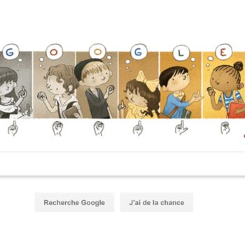 google fete 306 ans charles michel de lepee en doodle