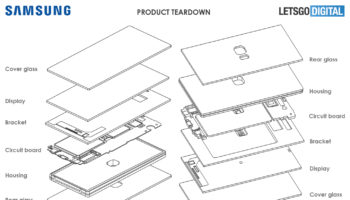 samsung smartphone met sensoren onder display