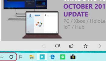 Cortana Windows 10 19H1 icona separata ricerca
