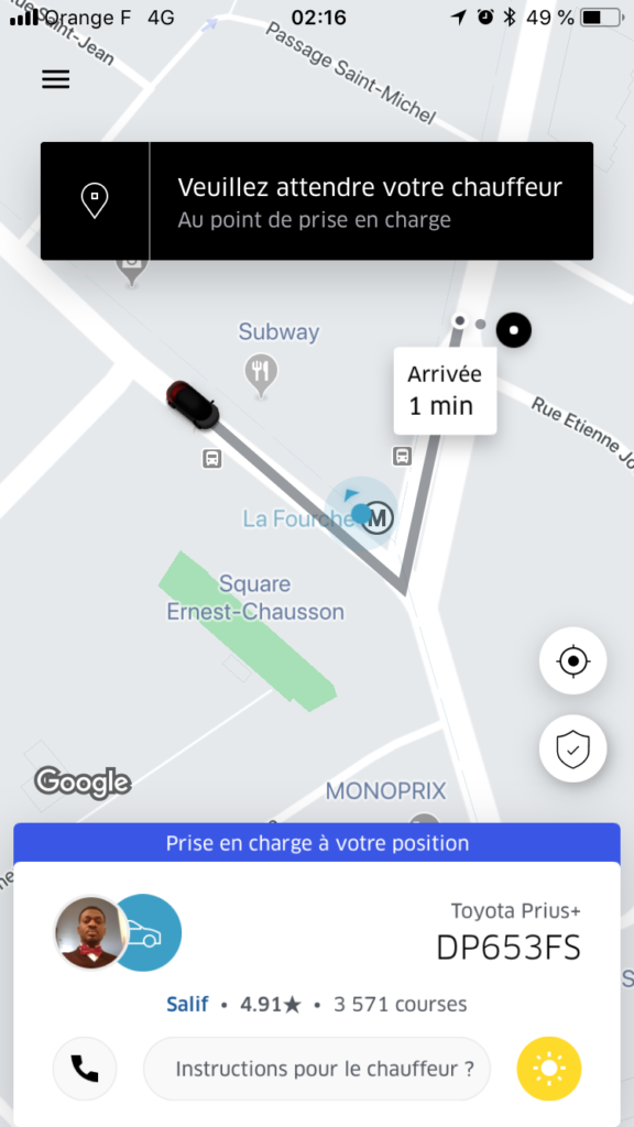 Uber lance Spotlight, pour faciliter la prise en charge des passagers 63 IMG 0452