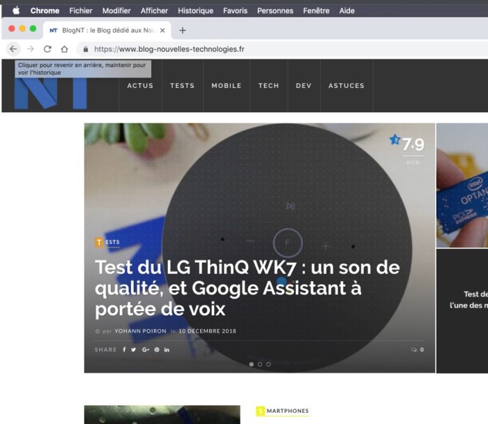 Chrome combat les sites qui ne permettent pas d’appuyer sur le bouton Précédent