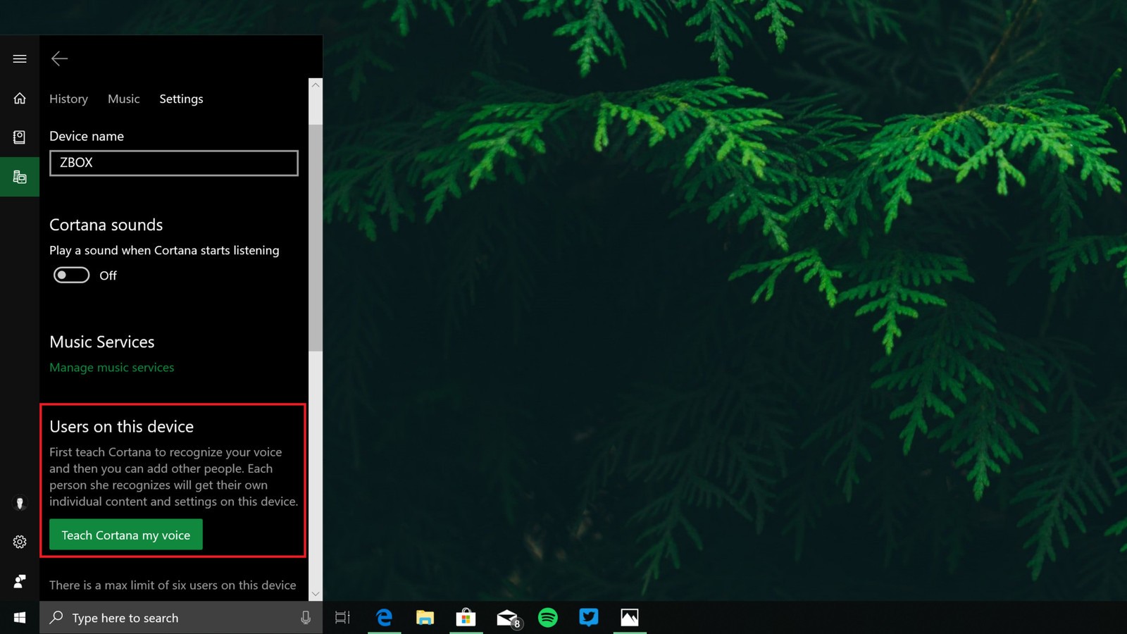 cortana multiuser setup