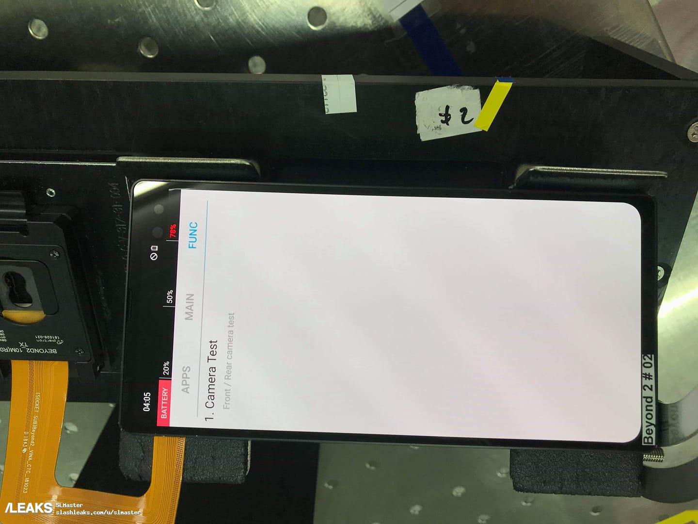 s10 beyond 2 with anti leak film is being tested at samsung factory
