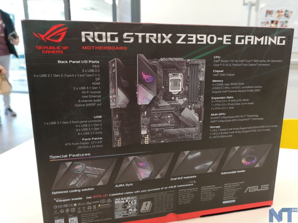 Test de la carte mère ASUS ROG Strix Z390-E : idéale pour votre PC de gaming 16 ASUS ROG Strix Z390 E 38