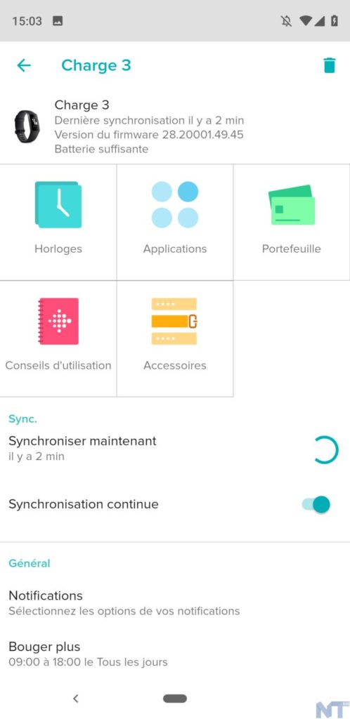 Test du Fitbit Charge 3 : un excellent tracker qui vous accompagnera tout le temps 30 Fitbit Charge 3 Screen 6