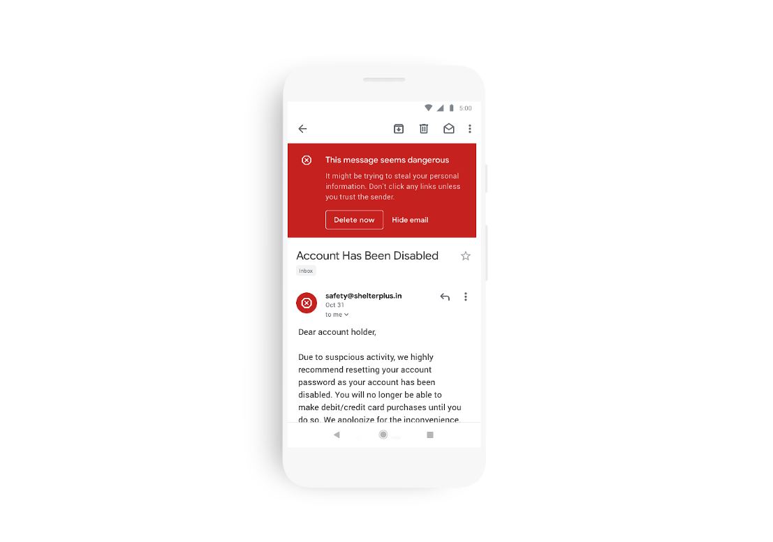 Gmail app redesign 3