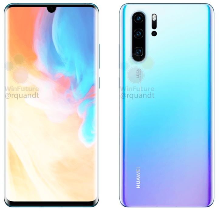 Le Huawei P30 Pro aurait quatre caméras à l'arrière, et une encoche en façade 49 Huawei P30 Pro leak