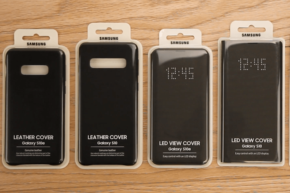Official Samsung Galaxy S10 cases show up in hands on video