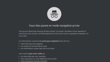 chrome rendra plus difficile blocage lors navigation privee